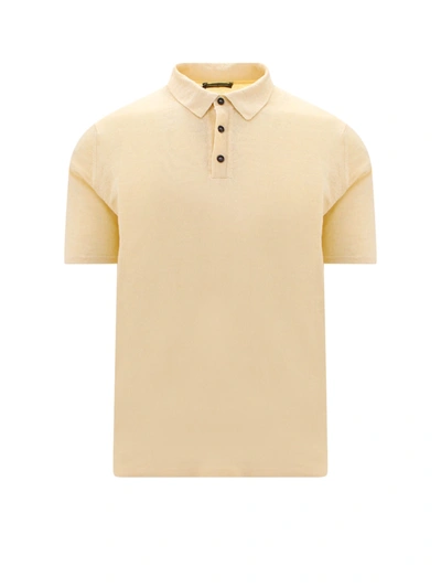 Roberto Collina Polo Shirt In Yellow