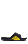 Nike Jordan Men's Hydro 4 Retro Slide Sandals In Black/tour Yellow