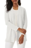 Jones New York Open Front Cardigan In White