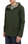 Barbour Domus Hooded Jacket In Sage/ Dress