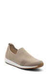 Ara Leena Slip-on Sneaker In Sand Wovenstretch