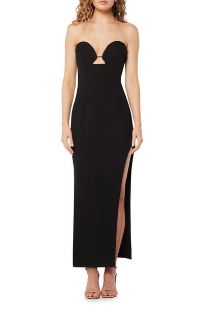 Elliatt Euphoria Convertible Strap Gown In Black