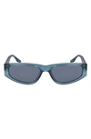 Converse Fluidity 56mm Rectangular Sunglasses In Crystal Deep Sleep