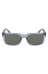 Converse Fluidity 52mm Rectangular Sunglasses In Crystal Smoke