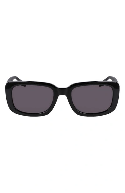 Converse Fluidity 54mm Rectangular Sunglasses In Black