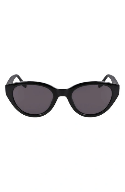 Converse Fluidity 52mm Cat Eye Sunglasses In Black