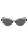 Converse Fluidity 52mm Cat Eye Sunglasses In Crystal Summit Sage