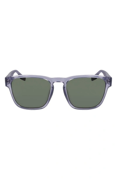 Converse Fluidity 53mm Square Sunglasses In Crystal Smoke