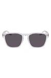 Converse Fluidity 53mm Square Sunglasses In Crystal Clear