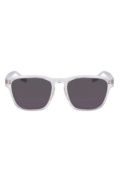 Converse Fluidity 53mm Square Sunglasses In Crystal Clear