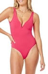 L*space Coco Classic One-piece Swimsuit In Hot Cherry