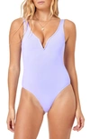 L*space Coco Classic One-piece Swimsuit In Purple