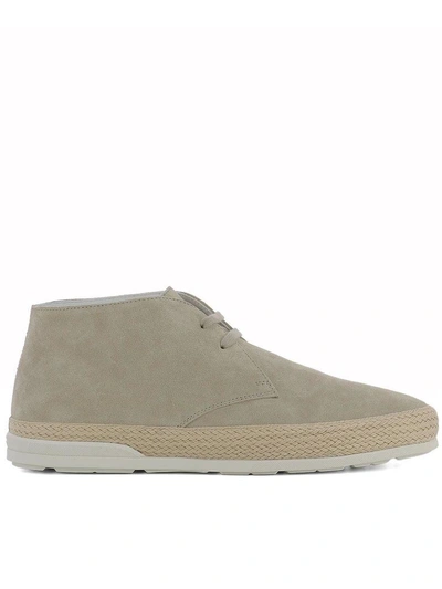Hogan Beige Suede Ankle Boots