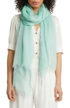 Nordstrom Modal & Silk Scarf In Green Katydid Combo