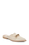 Dolce Vita Sidon Pointed Toe Mule In Ivory Embossed Leather