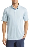 Swannies James Solid Stretch Golf Polo In Sky Heather