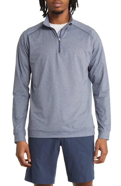 Swannies Graham Quarter Zip Golf Pullover In Navy Heather-navy