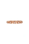 Sethi Couture Ayla Diamond Band Ring In 18k Rose Gold