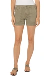Liverpool Los Angeles Utility Shorts In Pewter Green