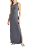 Splendid Melody Cotton Blend Knit Maxi Dress In Blue