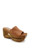Zigi Ketrin Platform Sandal In Tan Leather