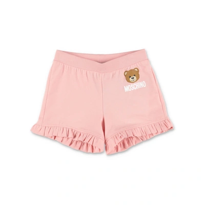 Moschino Shorts Rosa In Cotone Baby Girl