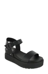 Mia Kayci Platform Sandal In Black Burn