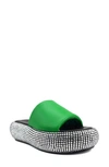 Zigi Sharpay Platform Slide Sandal In Green