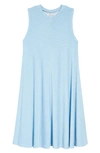 Nordstrom Kids' Easy Knit Dress In Blue Iceberg Dot