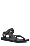 Teva Original Universal Brand-tab Recycled-plastic Sandals In Etching Black