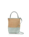Alice.d Small Leather Tote - 100% Exclusive In Mint Green Raffia/gold