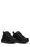 Salomon Acs Running Shoe In Black/black/silver