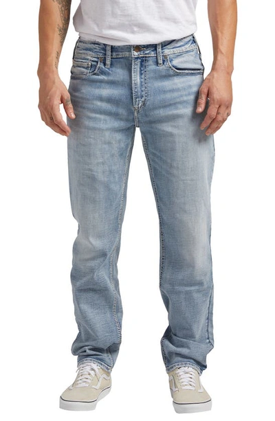 Silver Jeans Co. Eddie Athletic Fit Tapered Jeans In Indigo