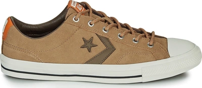 Converse Star Player Ox Teak & Dark Mushroom Low Top Sneakers In Multi