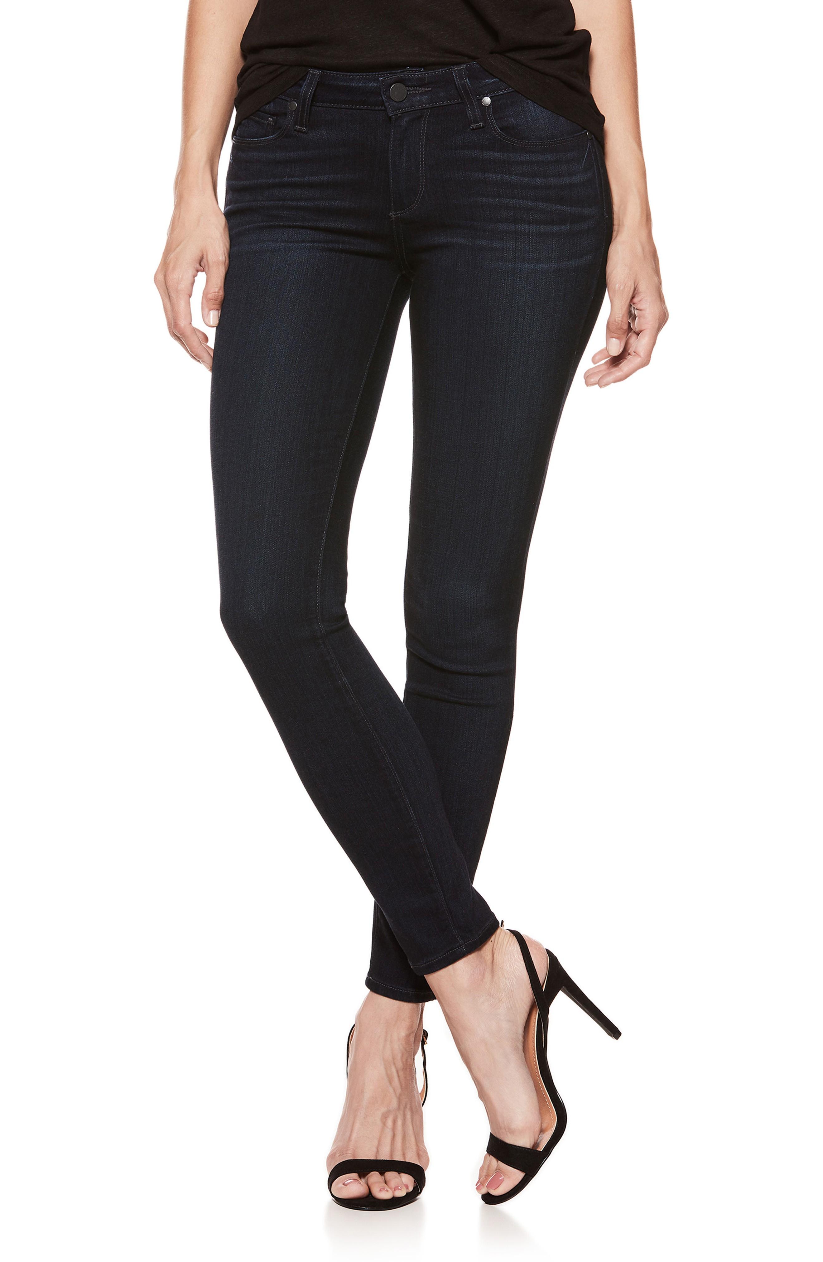 Paige Transcend - Verdugo Ankle Ultra Skinny Jeans In Emryn | ModeSens