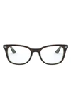 Ray Ban 53mm Optical Glasses In Havana On Green