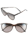 Maui Jim Ocean 57mm Polarizedplus2 Sunglasses In Grey Tortoise Stripe/ Grey