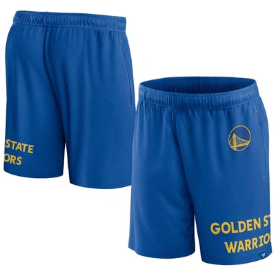 Fanatics Branded Royal Golden State Warriors Free Throw Mesh Shorts