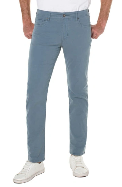 Liverpool Los Angeles Kingston Modern Straight Leg Twill Pants In Citadel