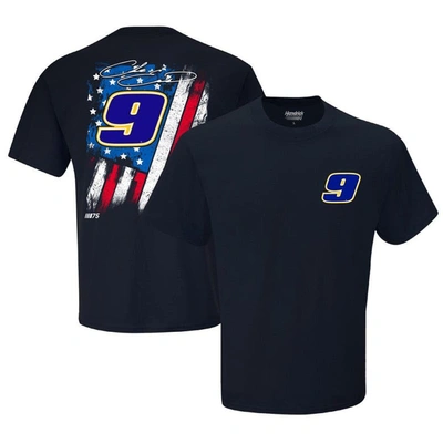 Hendrick Motorsports Team Collection Navy Chase Elliott Exclusive Tonal Flag T-shirt