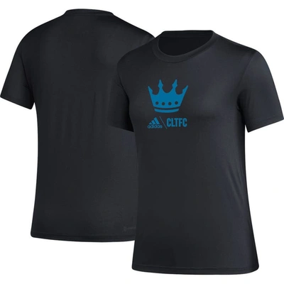 Adidas Originals Adidas Black Charlotte Fc Aeroready Club Icon T-shirt