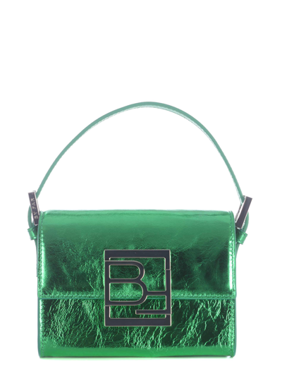 By Far Fran Clover Green Metallic Leather Bag