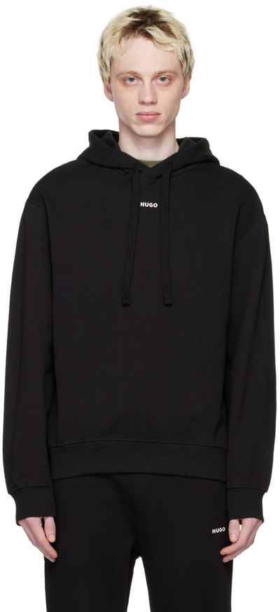 Hugo Black Drawstring Hoodie