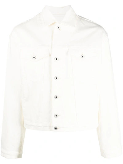 Kenzo Boxy-fit Denim Jacket In White