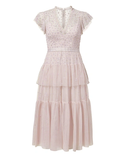 Needle & Thread Mirage Embellished Dress In Lilac