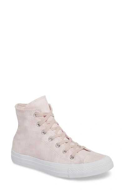 Converse Chuck Taylor All Star Peached High Top Sneaker In Barely Rose