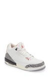 Jordan Kids' Air  3 "white Cement 3 Reimagined 2023"" Sneakers In Summit White/ Fire Red