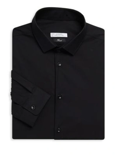 Versace Casual Dress Shirt In Black
