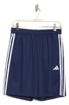 Adidas Originals Aeroready Training Shorts In Dark Blue/ White