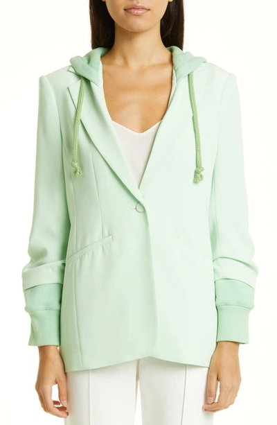 Cinq À Sept Hooded Khloe Jacket In Green Papaya